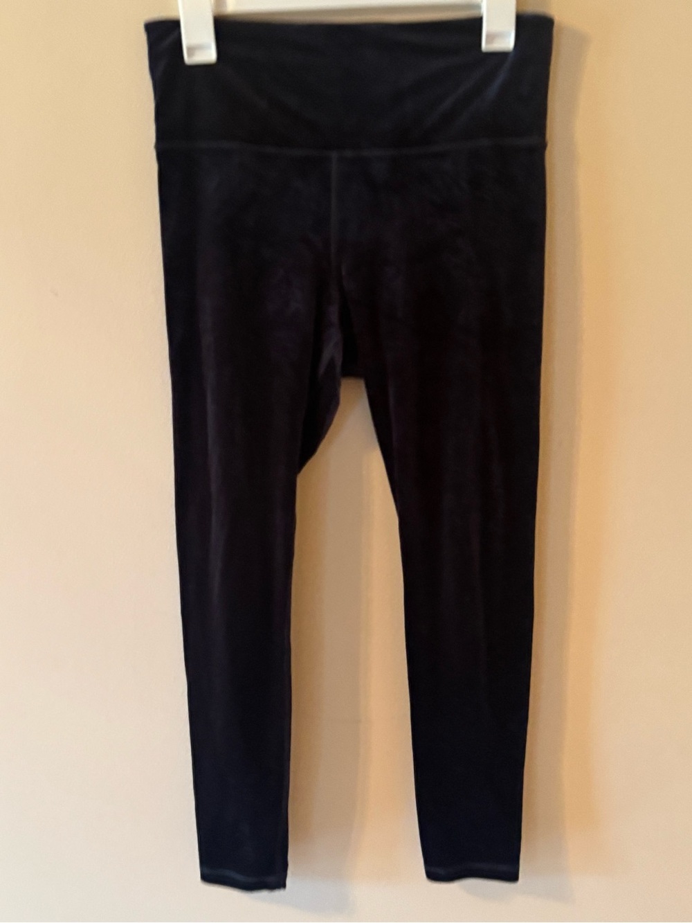 Athleta Black Velour Leggings